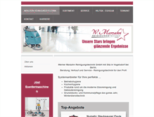 Tablet Screenshot of marzahn-reinigungstechnik.de
